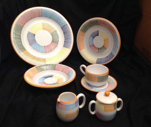 Italian deruta eight piece - italian,