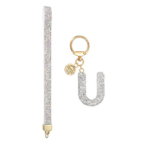Clé porte bonheur strass - en,