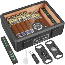 Humidor sigari vetro - , legno
