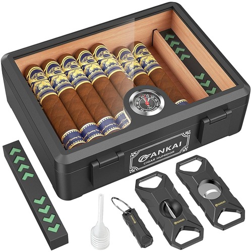 Humidor sigari vetro - , legno