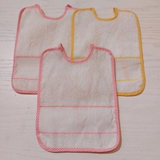 3 Bavaglini  con tela aida da