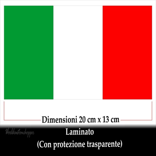 Adesivi bandiera italia cm - adesivi,