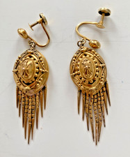 Orecchini antichi oro 18 kt