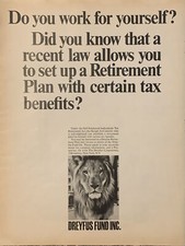 1967 Dreyfus Fund PRINT AD