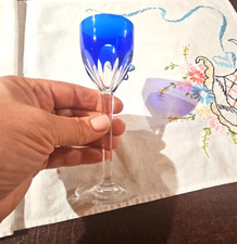 BACCARAT FRANCE Cristallo Genova Vetro Cordiale Blu 5 1/8''