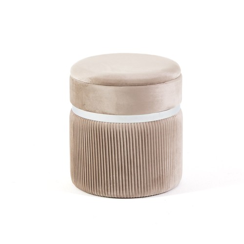Pouf velluto con vano - pouf,