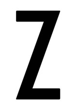 Busta 10 lettere adesive ''Z''