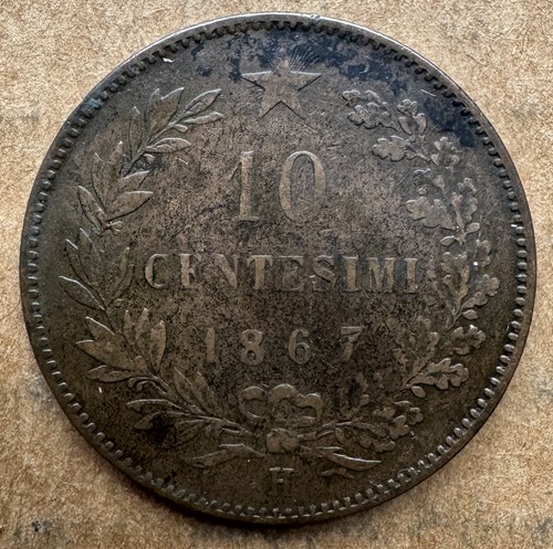 1867 italia centesimi - h,
