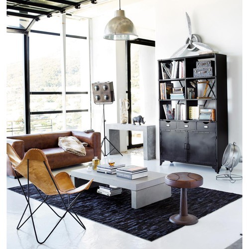 Scaffale nero stile