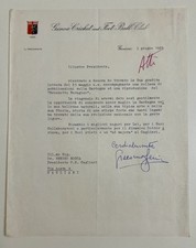 03/06/65 Lettera carta intestata GENOA calcio autografo Pres. GIACOMO BERRINO