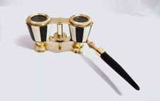 Antico binocolo in ottone per
