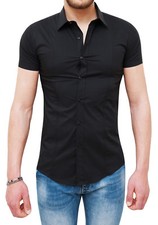 CAMICIA UOMO CASUAL NERO