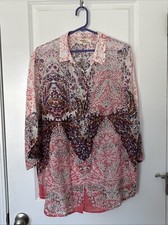 camicetta tunica cotone antica sartoria taglia 3 o M busto 48"