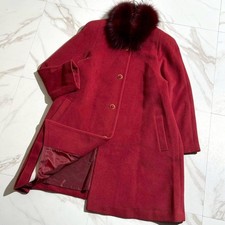 Cappotto lungo rosso Vivi Luck