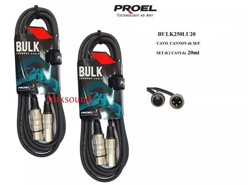 Proel bulk250lu20 cavo per - bulk250lu20,