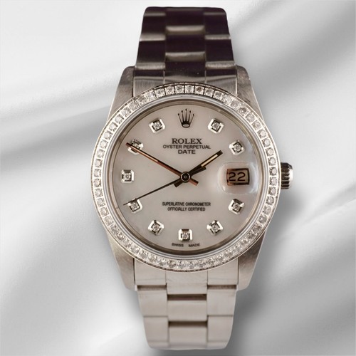 Rolex date 34mm - 34mm, donna
