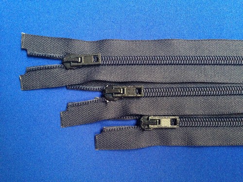 Zip open end navy 76cm - zip,