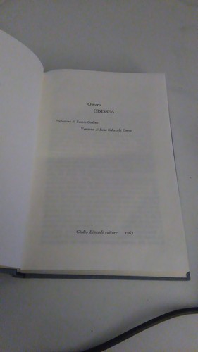Odissea omero einaudi 1963 - odissea., omero.