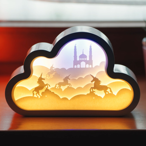 Cim papercut lightbox cloud - 3d,
