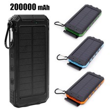 Cellulare Portatile Solare Powerbank Caricatore Rapido USB-A USB-C 20000mAh Batteria