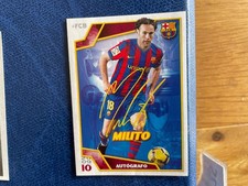 PANINI FC BARCELONA 2009/10 MILITO AUTOGRAFO 138 MINT