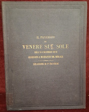 PASSAGGIO DI VENERE SUL SOLE di  TACCHINI - OSSERVATORIO BENGALA  - PALERMO 1875