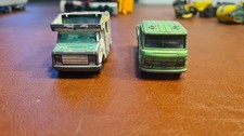 Lotto 2 modellini vintage Majorette – Camper Fourgon & Mercedes Transporter