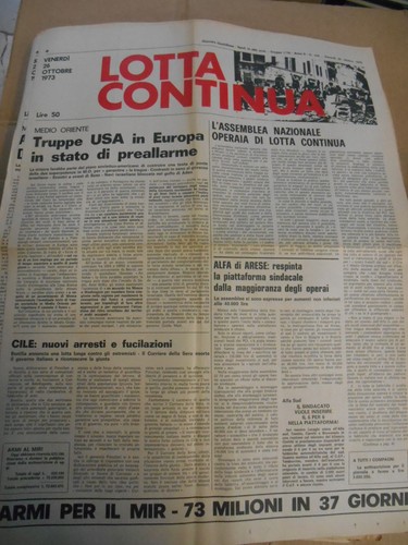 Lotta continua 1973 ottobre - continua,