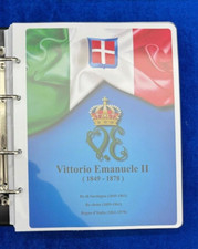 MASTERPHIL Vittorio Emanuele II  SOLO FOGLI x Album Regno d’Italia