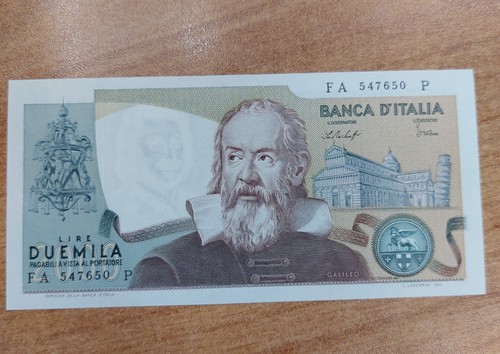 Banconota 2000 lire galilei - banconota, lire,