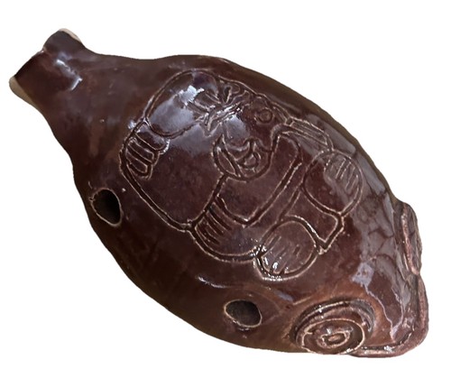 Ocarina argilla pesce - argilla,