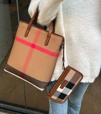 Borsa pelle scozzese di - in,