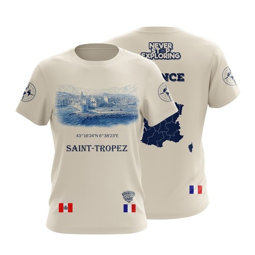 Shirt saint tropez francia - t-shirt,