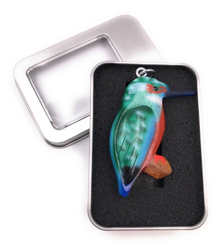 Portachiavi legno colibrì - portachiavi,