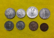 VATICANO 1934 PIO XI° SERIE COMPLETA SENZA ORO 5 10 20 50 CENT 1 2 5 10 LIRE BB