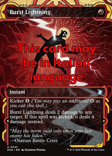 Mtg burst lightning - mtg,
