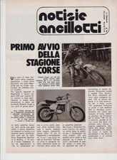 advertising Pubblicità-NEWS MOTO ANCILLOTTI  1977 -MOTOITALIANE REGOLARITA EPOCA