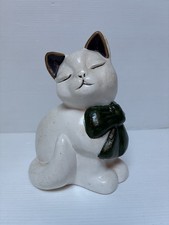 Thun Gatto con fiocco verde medio vintage Fuori produzione Ottime condizioni