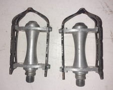 Pedali Bici Corsa Vintage/Epoca a Gabbia Metallo, marcati MKS, Ideali per Eroica