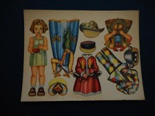 BAMBOLA DI CARTA CON CORREDO