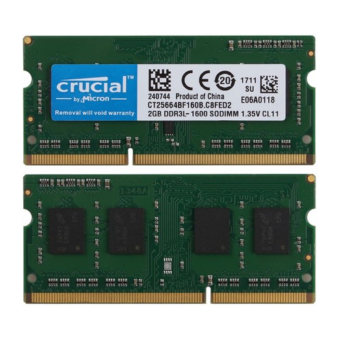 Crucial 2x2 pc3l 12800s - pc3l,