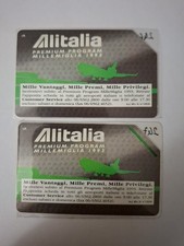 Schede Telefoniche Coppia Alitalia Programma Mille Miglia Golden 246 247