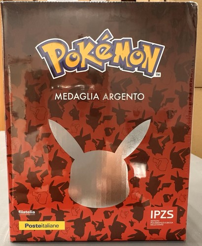 Pokeball medaglia argento - medaglia,
