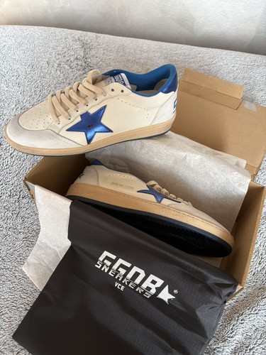 Golden goose ballstar blue - golden,