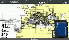 2025 Navionics Plus Chart Mappe Map Mediterranean & Black Sea microSD