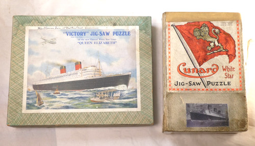 Antique plywood jigsaw puzzles - antique,