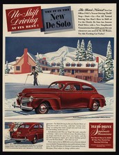 1941 DESOTO De Luxe 2-Door Red