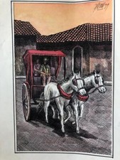 Vintage Original Etching