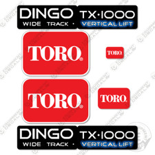 Kit decalcomanie Toro Dingo TX-1000 sollevamento verticale WIDE TRACK - 7 ANNI OUTDOOR 3M VINILE!