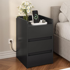 Comodino a 3 Cassetti Con
